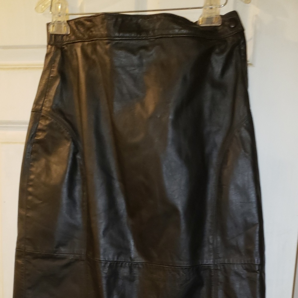 Leather skirt